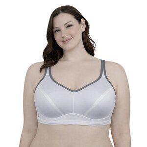 Livi Active Sports Bra 38C Full Coverage Underwire Sports White Gray